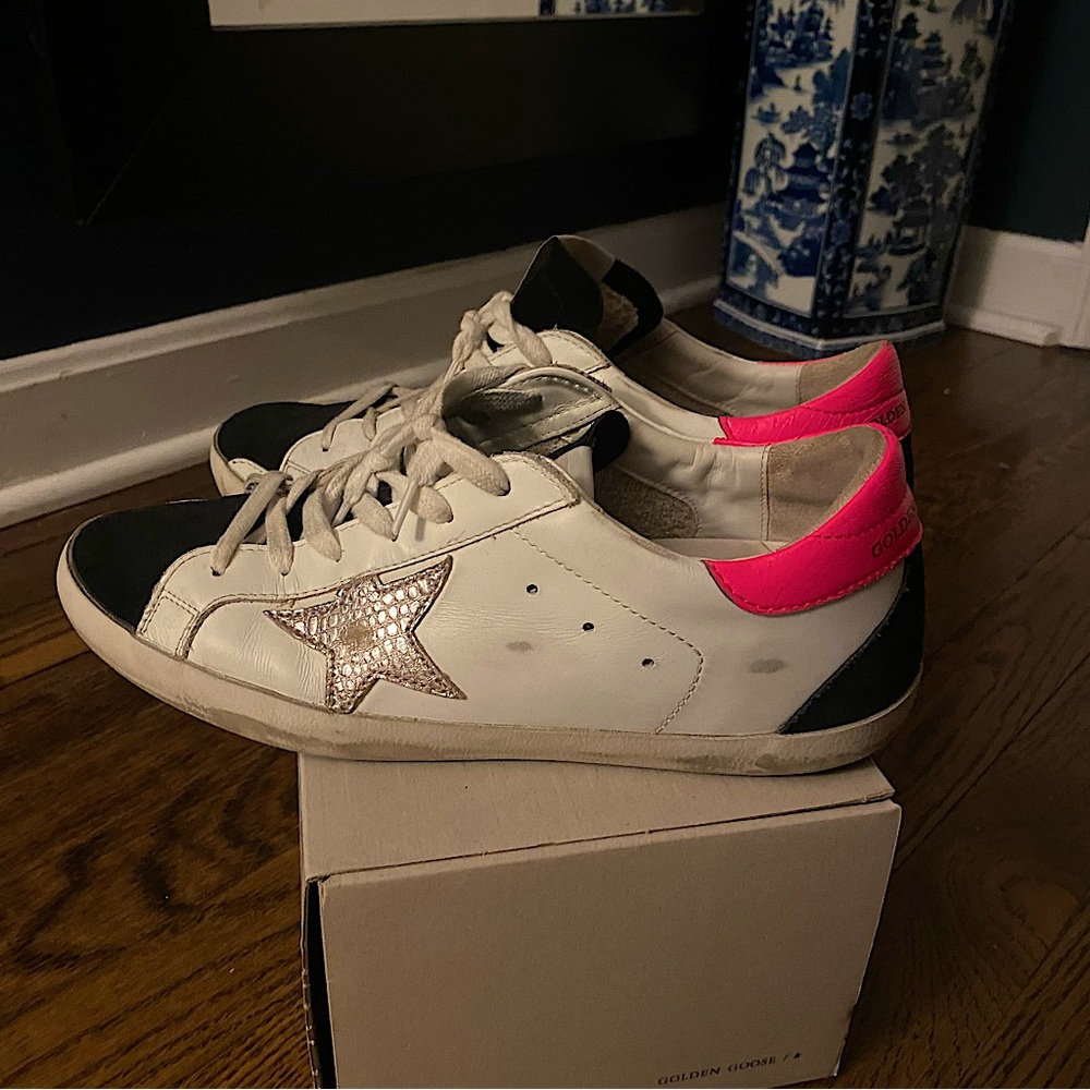 Golden Goose low top sneakers. Purchased summer 2021.